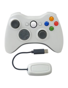 Controlador Inalámbrico para Xbox 360 y PC - Blanco