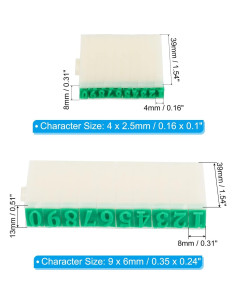 Sellos de Números Desmontables PATIKIL 0-9 para Manualidades 2
