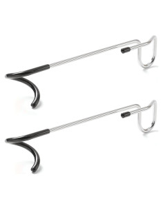 Ganchos para Alimentador de Aves Anranmm - 2 Piezas, Acero Negro