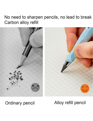 Set de Lápices Infinito BFANGZ 0.7mm con Borrador y Estuche