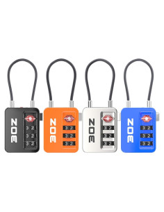 Candados de Cable de Equipaje 3OZ TSA 4 Piezas 348g