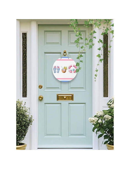 Cartel de Bienvenida de Madera Funnywall88 25.4 cm Rosa Cielo Cartel de Bienvenida de Madera Funnywall88 25.4 cm Rosa Cielo