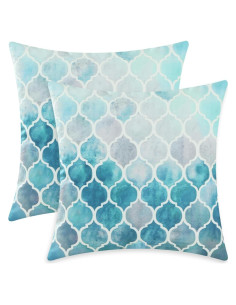 Fundas de Cojín Decorativas CaliTime Pack de 2 40x40 cm Geométrico