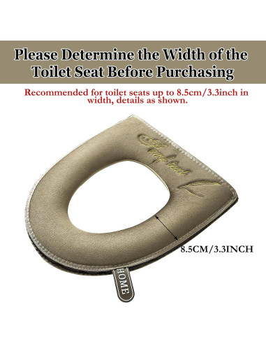 Almohadilla de Asiento de Inodoro Calentada Timecity Marrón 43x37cm