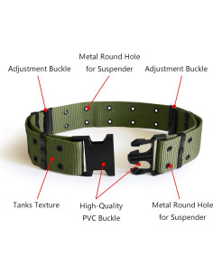 Cinturón Táctico UltraKey Ajustable para Rescate Verde 2