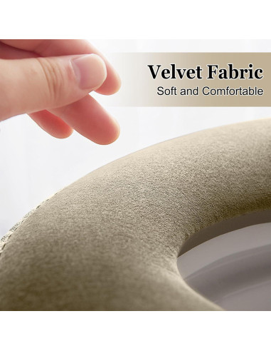 Almohadilla de Asiento de Inodoro Calentada Timecity Marrón 43x37cm