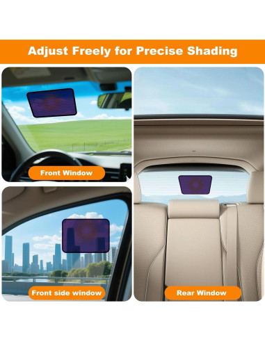 Sombrillas Cuadradas para Ventanas de Auto KOCZIL 25x18cm