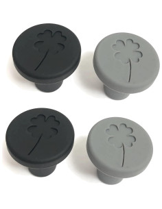 Tapones de Vino de Silicona JCSMARTEC - Juego de 4 Trébol 2