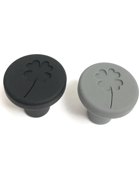 Tapones de Vino de Silicona JCSMARTEC - Juego de 4 Trébol Tapones de Vino de Silicona JCSMARTEC - Juego de 4 Trébol