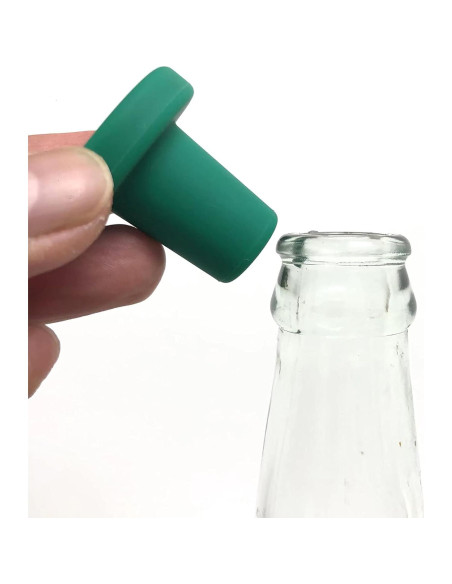 Tapones de Vino de Silicona JCSMARTEC - Juego de 4 Trébol Tapones de Vino de Silicona JCSMARTEC - Juego de 4 Trébol