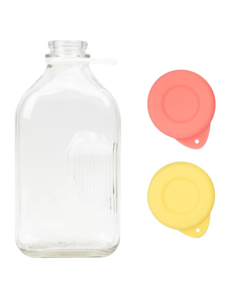 2 Tapas de Silicona Reutilizables 48mm Purekra para Botellas