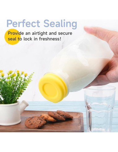 2 Tapas de Silicona Reutilizables 48mm Purekra para Botellas