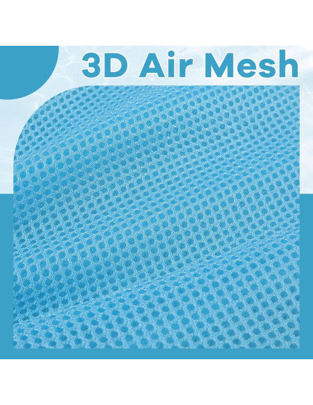 Cojín de Baño MABOZOO Azul 40.64x30.48x10.16 cm con Ventosas