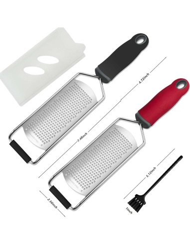 Rallador de Queso y Limón ISZW de Acero Inoxidable Negro