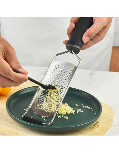 Rallador de Queso y Limón ISZW de Acero Inoxidable Negro