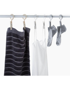 Paquete de 12 Clips de Secado Portátiles JCBIZ Beige 2