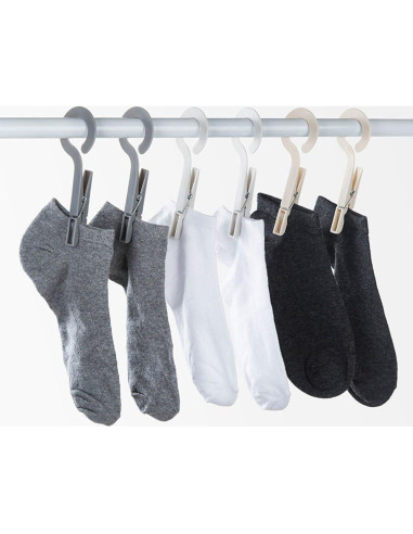 Paquete de 12 Clips de Secado Portátiles JCBIZ Beige