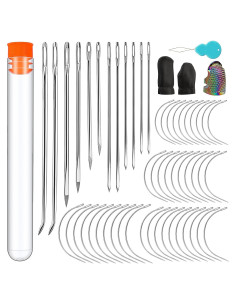 Kit de Agujas de Coser a Mano Tikjiua 52 Piezas para Tapicería