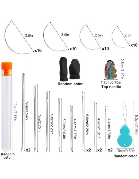 Kit de Agujas de Coser a Mano Tikjiua 52 Piezas para Tapicería