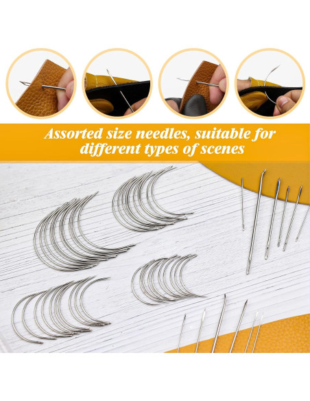 Kit de Agujas de Coser a Mano Tikjiua 52 Piezas para Tapicería