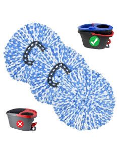 Reemplazo de cabezales de mopa DLAIMI 3 paquetes microfibra