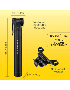 Bomba de bicicleta Topeak Roadie TT - Inflación 160 psi 2