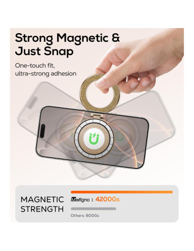 Soporte Magnético para Teléfono Meifigno con Espejo Integrado