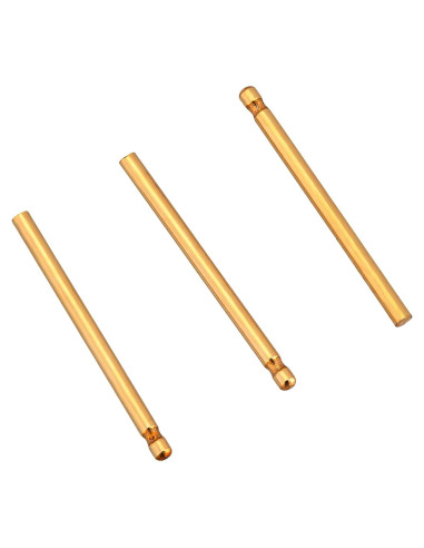 Poste de Muesca 0.8x11mm Baño de Oro Rashbel - 20 Piezas