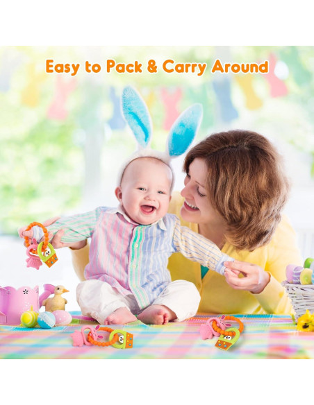 Anillo de Dentición NPET Cesto de Pascua Silicona 3-12 Meses