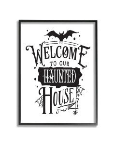 Arte de Pared Texturizado Stupell Halloween Murciélago 35.56x27.94cm