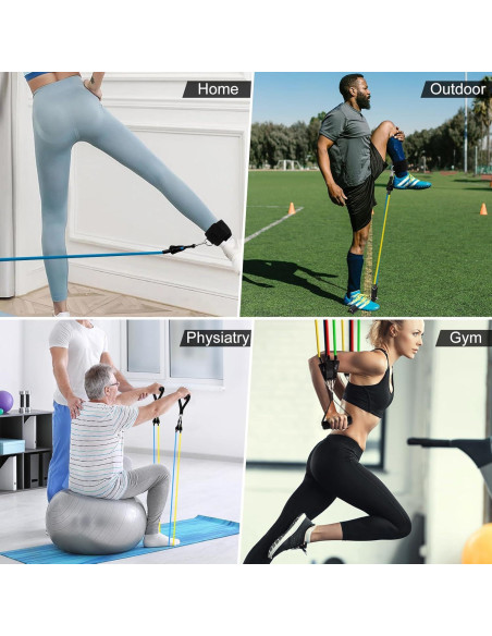 Juego de 5 Bandas de Resistencia twocorn - 4.5 a 22.7 kg Juego de 5 Bandas de Resistencia twocorn - 4.5 a 22.7 kg