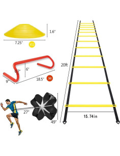 Kit de Entrenamiento de Agilidad Rainmae 22 Piezas 2