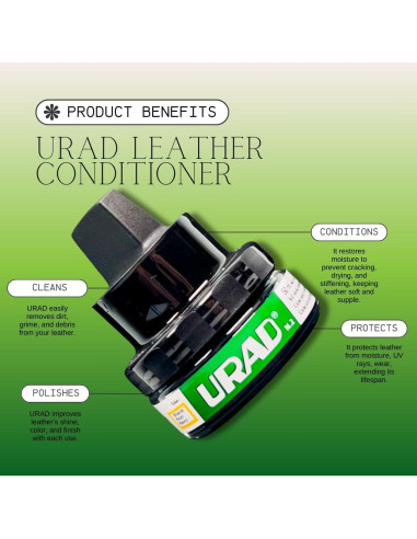 Acondicionador de Cuero URAD 50ml Negro - Cuidado y Restauración