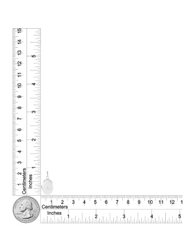 Collar medallón ovalado plata esterlina Amazon Essentials 38.1 cm