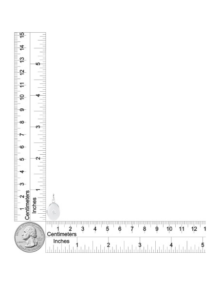 Collar medallón ovalado plata esterlina Amazon Essentials 38.1 cm