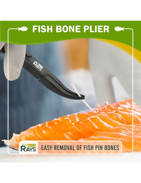 Pinzas de Huesos de Pescado RRAYS - Acero Inoxidable, Ergonomicas