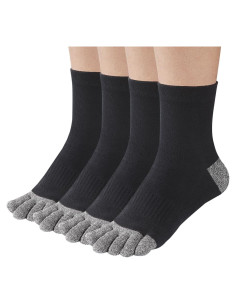 Calcetines de Dedos No Mostrar Meaiguo para Correr - 3 Pares