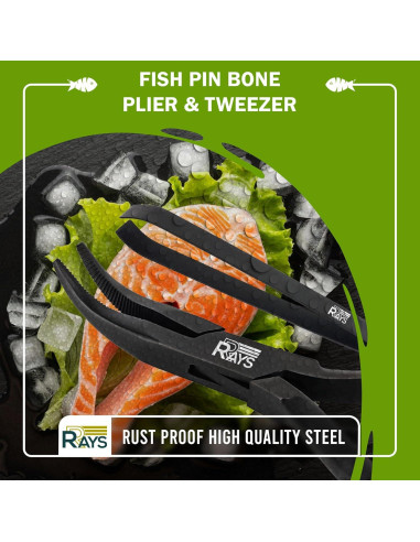 Pinzas de Huesos de Pescado RRAYS - Acero Inoxidable, Ergonomicas
