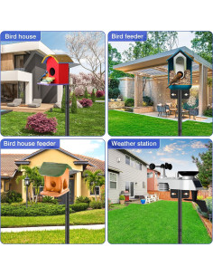 Poste Ajustable para Comederos de Aves AHRLHR 203 cm Metal 2