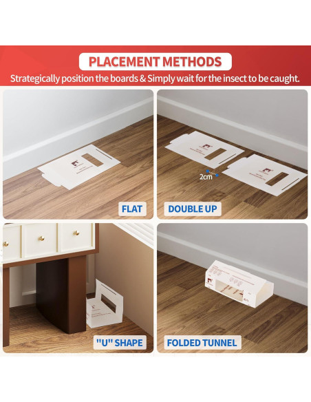 Trampas de Pegamento LULUCATCH 12 Piezas para Ratones e Insectos Trampas de Pegamento LULUCATCH 12 Piezas para Ratones e Insectos