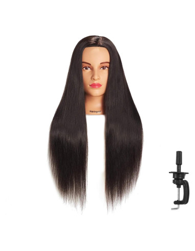Cabeza de Maniquí Hairingrid para Estilismo 66-71 cm Negro