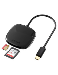 Lector de Tarjetas SD USB-C JoyReken 2-en-1 para iPhone y Mac