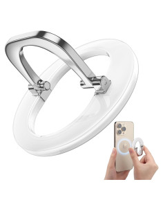 Agarre Magnético para Teléfono MagSafe SUPERONE 2025 Blanco