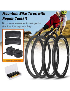 Neumáticos de Bicicleta de Montaña Fansport 24x1.95 Plegables 2