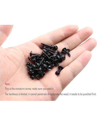 Kit de Tornillos Autoperforantes LBY 900pcs M2.3 M2.6 M3 Negro