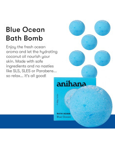 Bomba de Baño Anihana Océano Azul 178.57 g Hecha a Mano 2