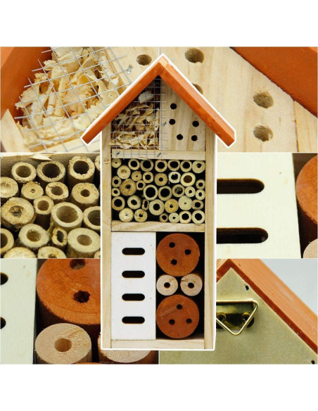 Casa de Insectos de Madera Lulu Home 26.4x8.6x13.7cm