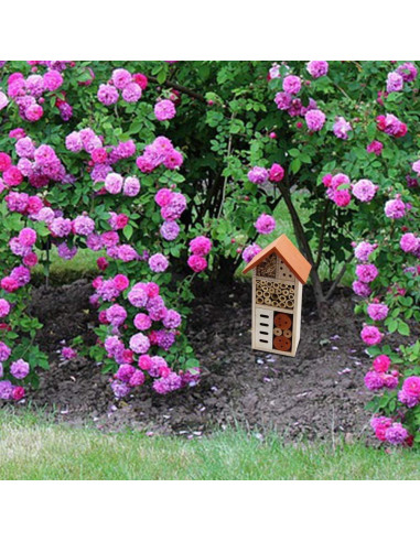 Casa de Insectos de Madera Lulu Home 26.4x8.6x13.7cm