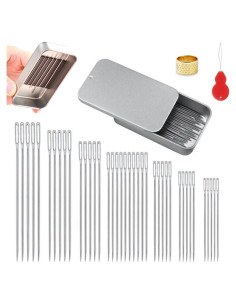 Juego de Agujas de Coser 40PCS Huixinglin Acero Inoxidable