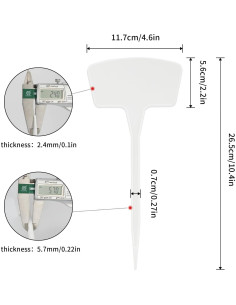 Etiquetas de Jardín de Plástico KINGLAKE 30 Piezas 26.5 cm 2